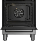 Beko Cucina Forno Elettrico Ventilato con Grill Elettrico e Timer, coperchio in vetro, ventilazione tangenziale, Classe A, Display LED XL, Piedini, Inox