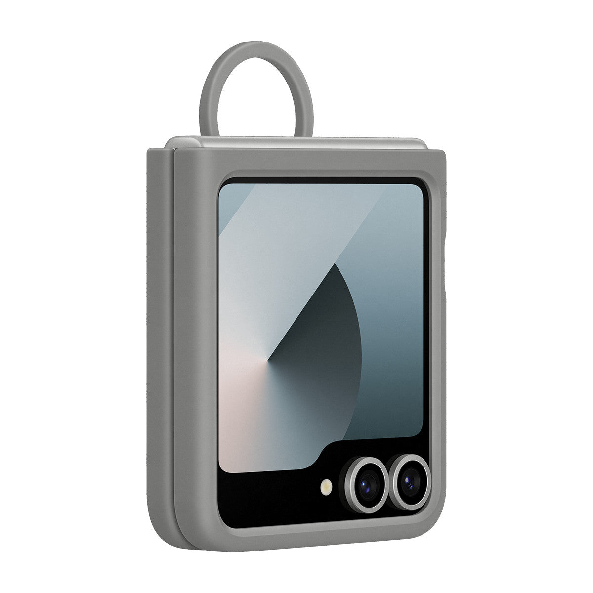 Custodia Silicone Case con Ring Samsung EF-PF741TJEGWW per Galaxy Z Flip 6 Grigio