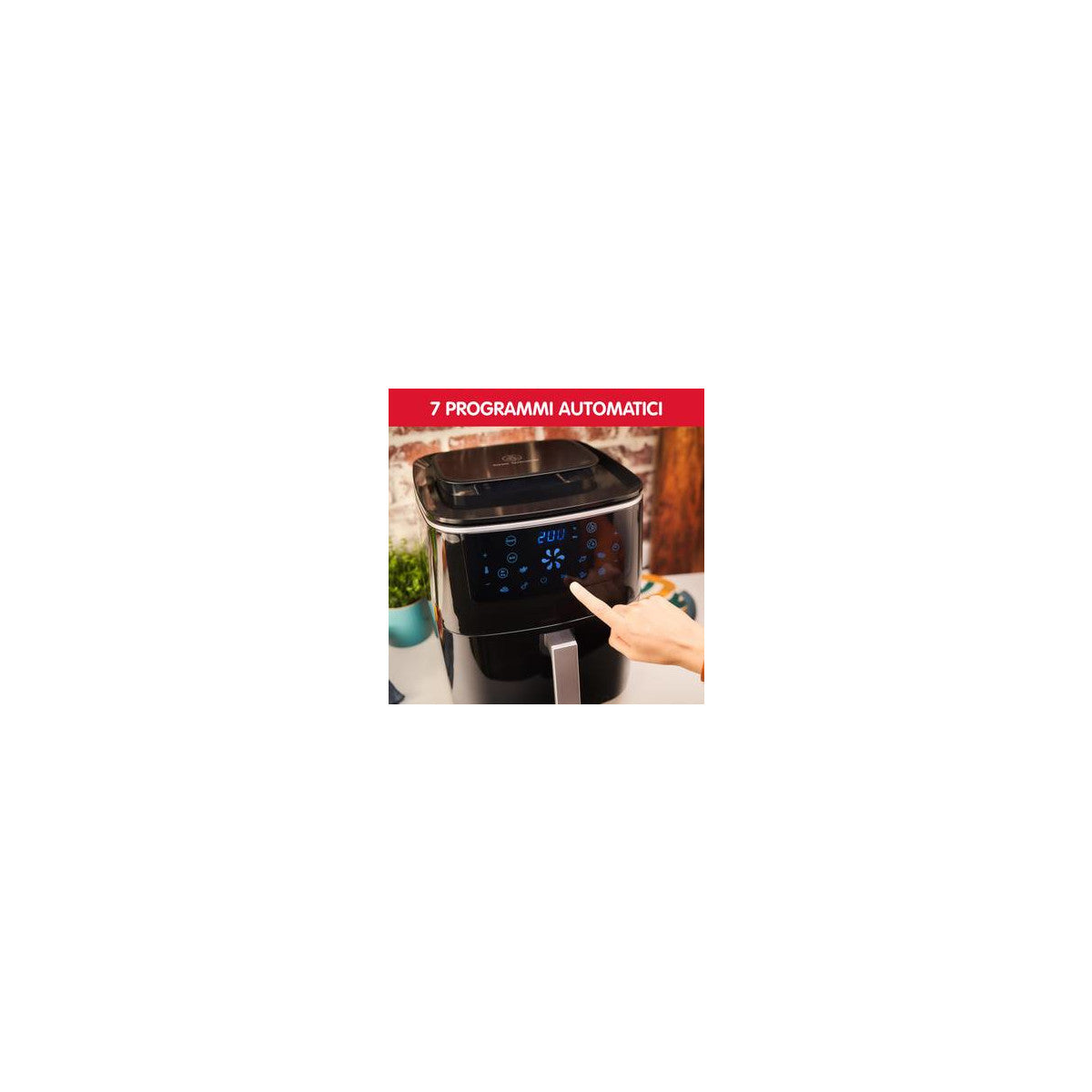 Moulinex AL2018 Friggitrice ad Aria 6,5L, Friggitrice ad Aria Calda, Colore Nero