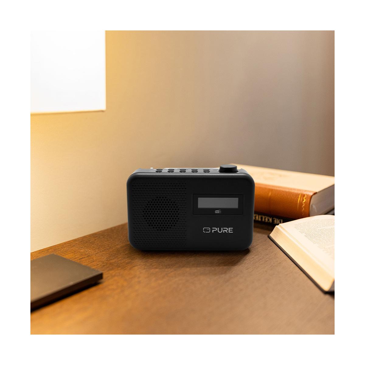 Pure One2 252517 Radio Portatile ELAN Coton Nero