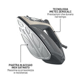 Imetec ZeroCalc Power - Ferro da Stiro da 2600W con Colpo di Vapore 220g,Piastra in Acciaio Satinato, Sistema Anticalcare, Leggero