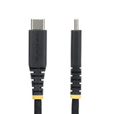 StarTech.com Cavo USB-C da 15cm, 60W (3A) PD, Guaina con Doppio Strato in Nylon Intrecciato, Robusto Cavetto USB 2.0 in TPE per la Ricarica del Laptop