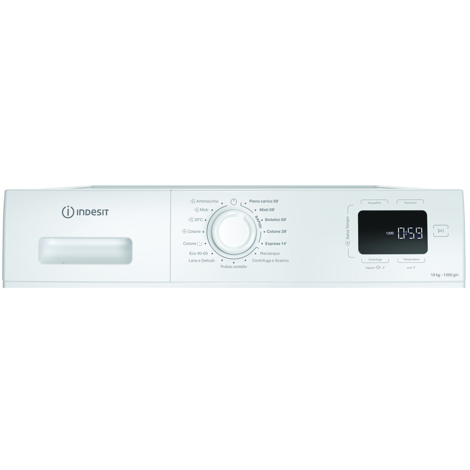 Indesit IM 1072 MY TIME IT lavatrice Caricamento frontale 10 kg 1200 Giri min Bianco