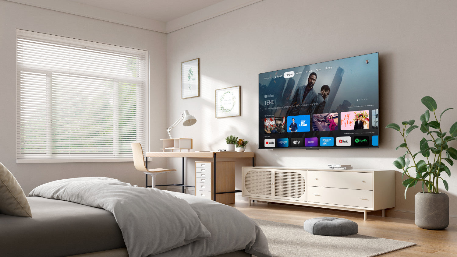 TCL P69K Serie Smart TV 4K Ultra HD 65 pollici 65P69K, Dolby Audio, HDR10 , Google TV