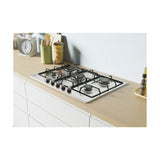 Candy Moderna CHW74WX piano cottura Acciaio inox Da incasso 75 cm Gas 5 Fornelli