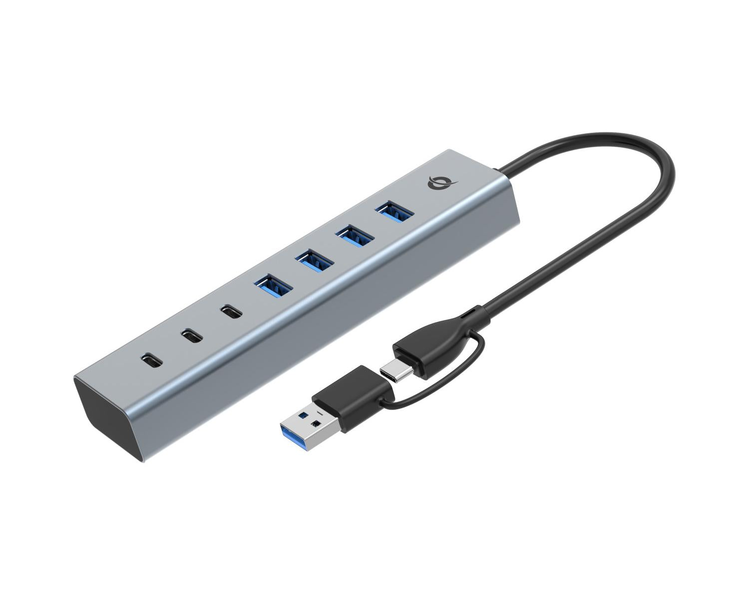 Conceptronic HUBBIES20G hub di interfaccia USB 3.2 Gen 1 (3.1 Gen 1) Type-C 5000 Mbit/s Grigio