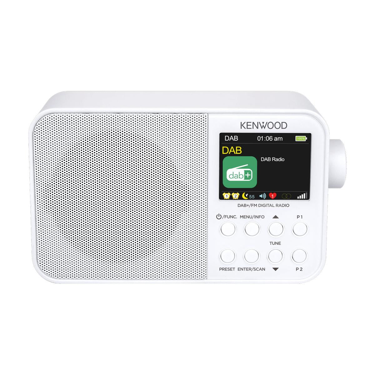 Kenwood B0BJKKQ7RZ Radiosveglia Mono Dab Fm Rds Bianco