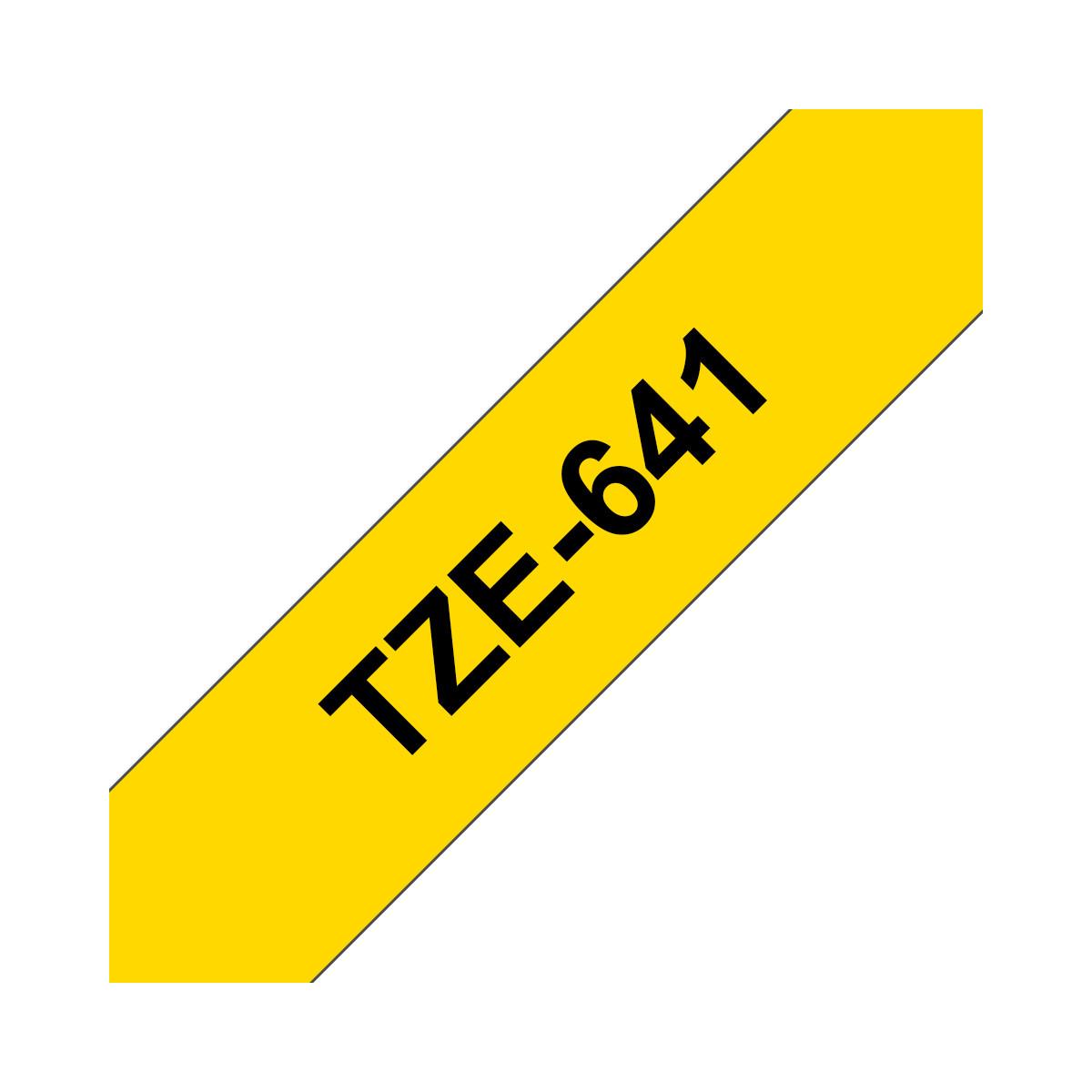Brother TZE-641 nastro per etichettatrice Nero su giallo