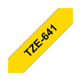 Brother TZE-641 nastro per etichettatrice Nero su giallo