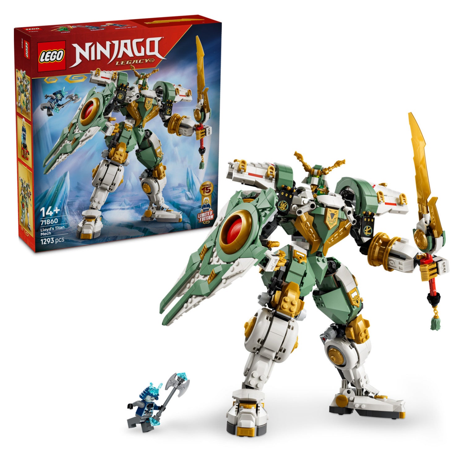 LEGO Ninjago Mech Titano di Lloyd 15 Anniversario 71860 1293 Pezzi