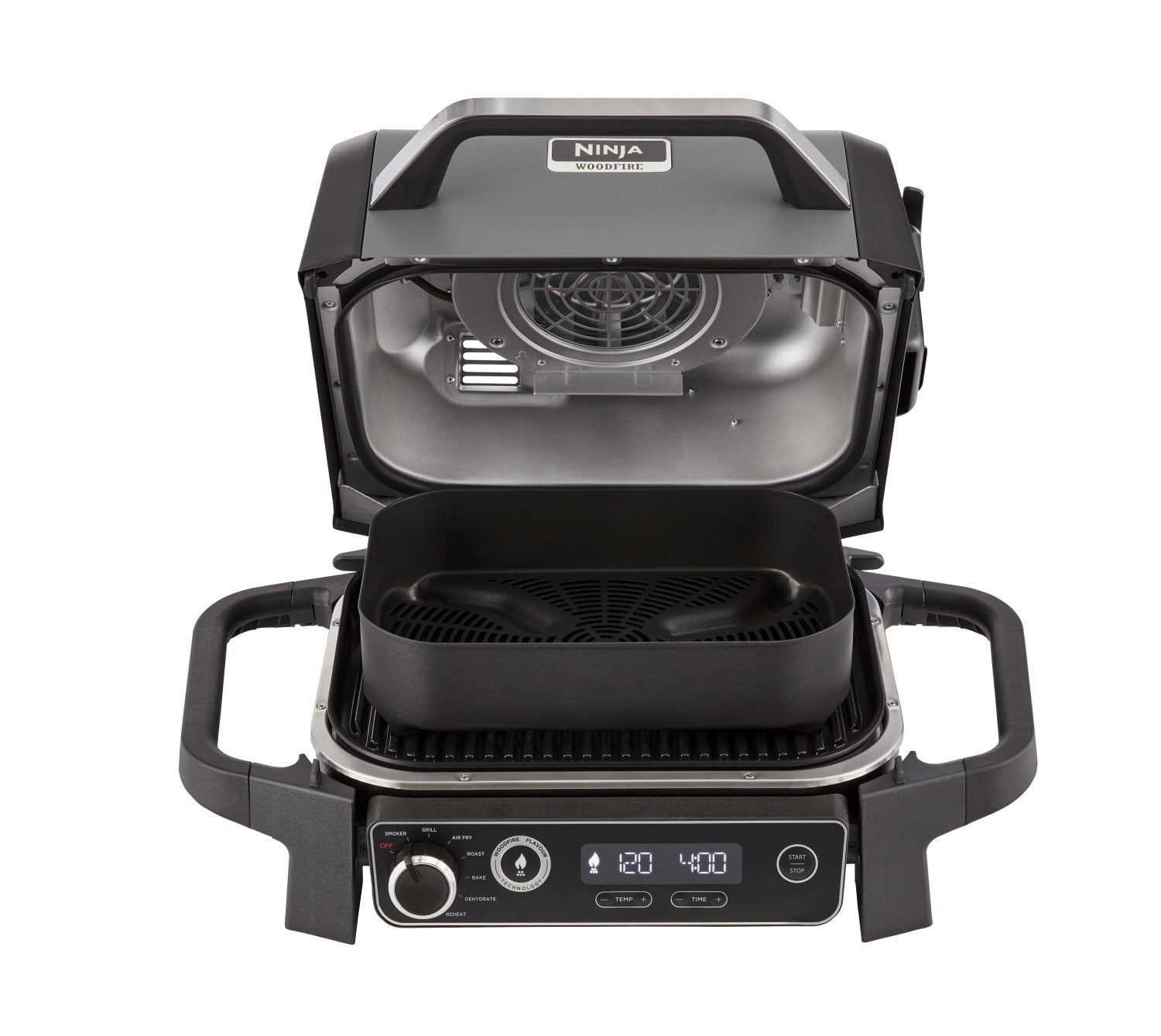 Ninja Woodfire OG701EU Barbecue elettrico con affumicatore integrato Grigio