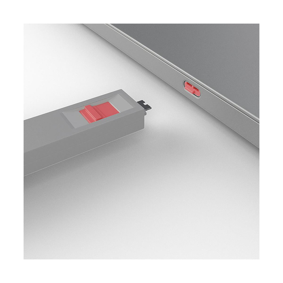 Lindy 40425 clip sicura Bloccaporte chiave USB tipo-C Rosa 5 pz