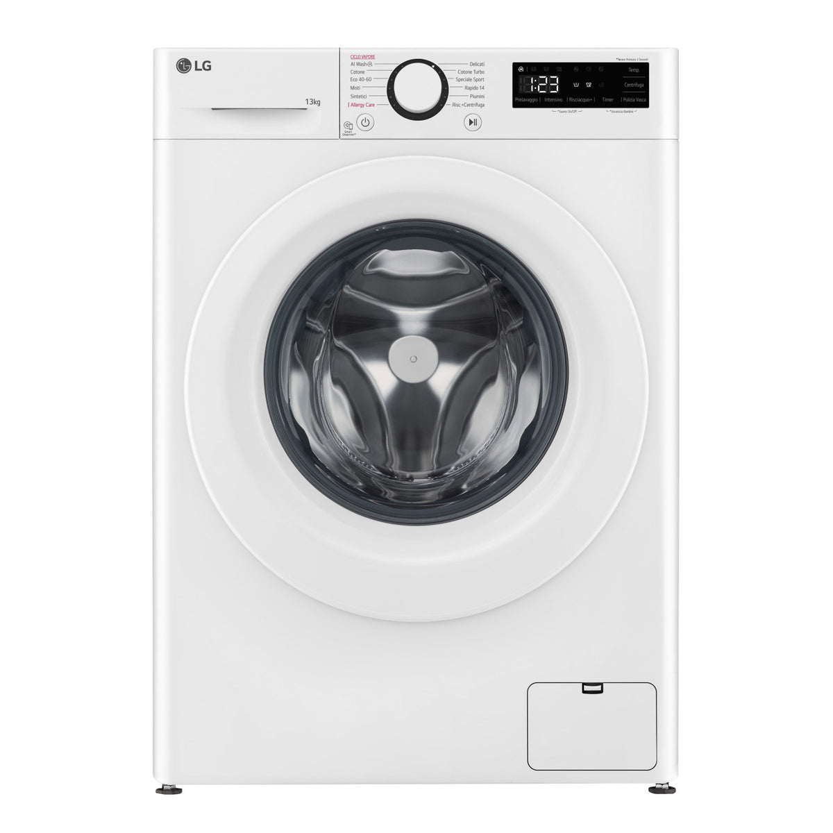 LG F4R3013NSWW Lavatrice 13kg AI DD, Classe A-20 , 1400 giri, Lavaggio a vapore