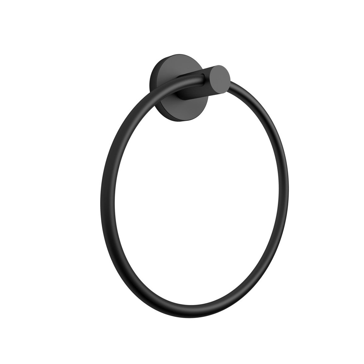 Gedy Portasalviette ad Anello Felce Plus con Biadesivo Nero Matt