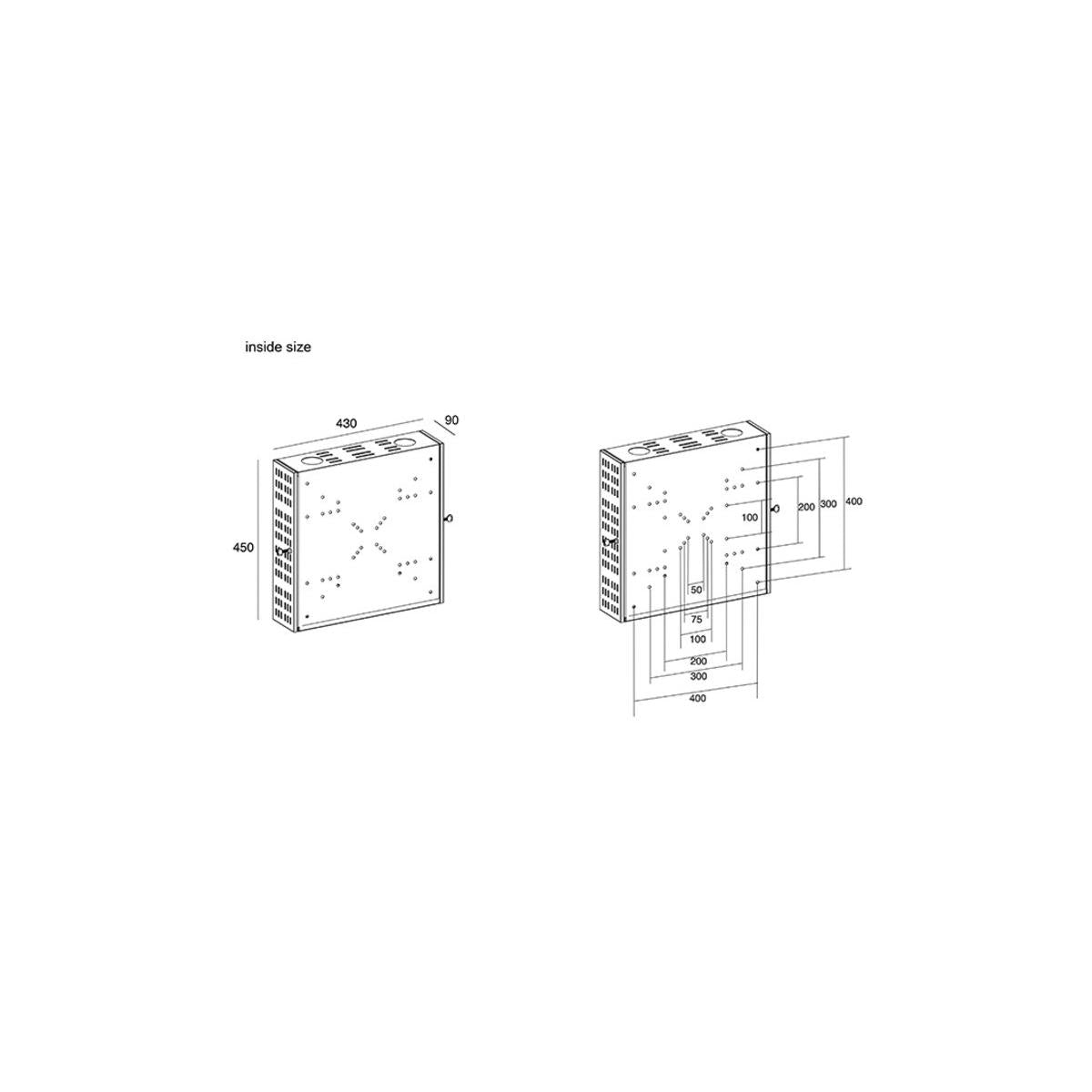 Multibrackets 1046 accessorio per supporto AV Scatola per supporto AV