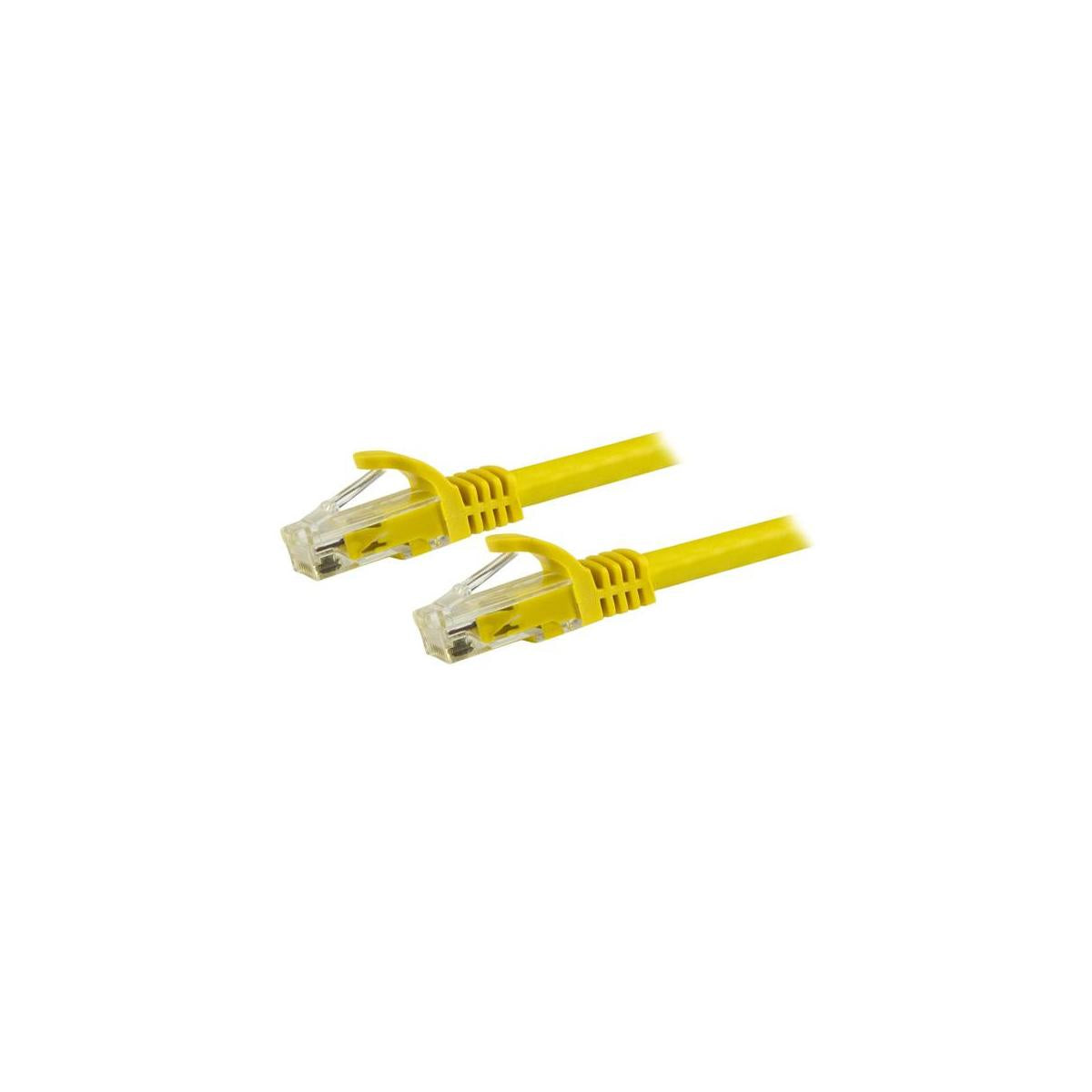 StarTech.com Cavo patch CAT6 1,5 m - Filo di rame al 100 - Connettore antistrappo - Giallo