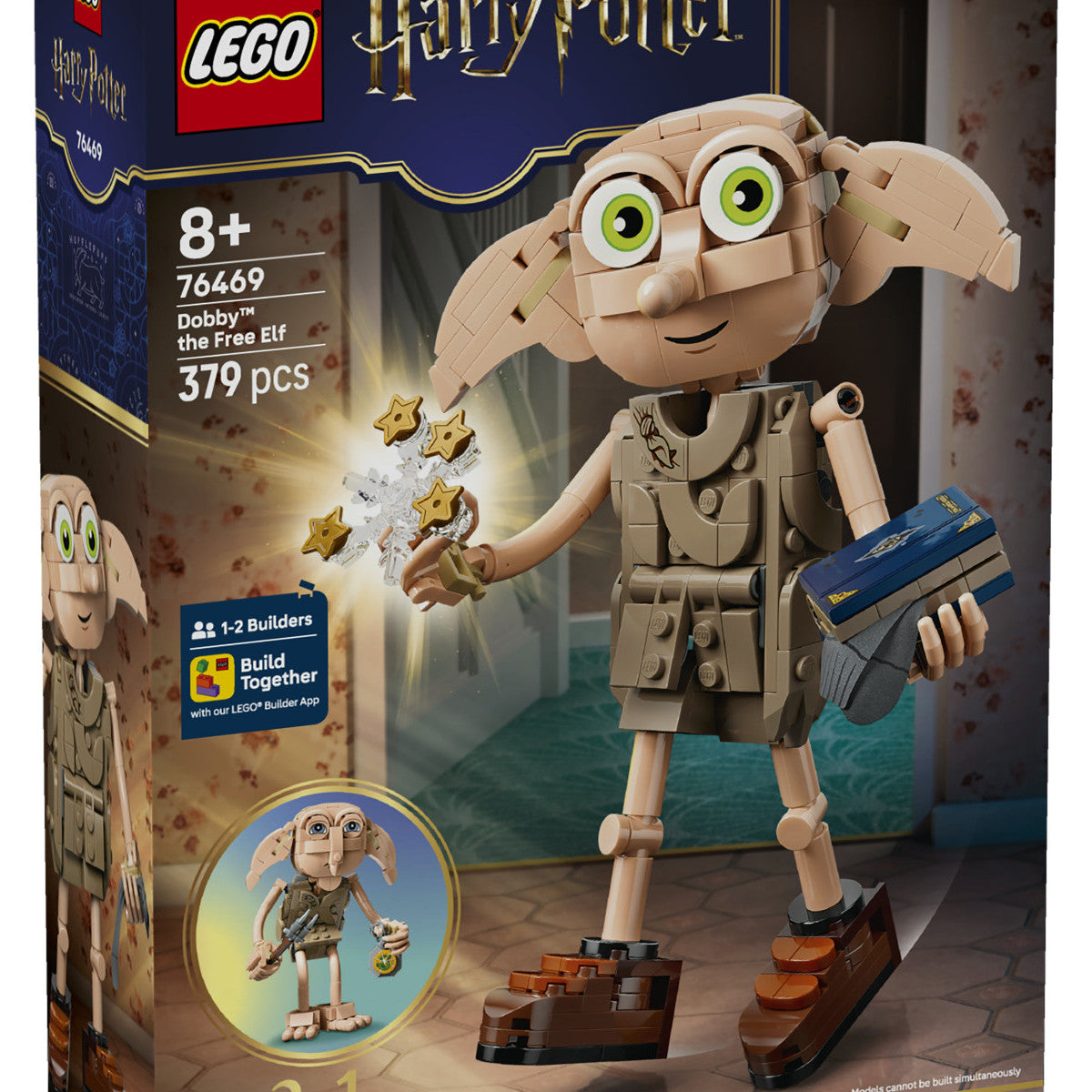 LEGO Harry Potter 76469 2in1 Dobby L'Elfo Libero, Gioco Trasformabile in Kreacher, Decorazione Cameretta, Regalo Bambini 8