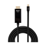 Lindy 36926 cavo e adattatore video 1 m HDMI tipo A (Standard) Mini DisplayPort Nero