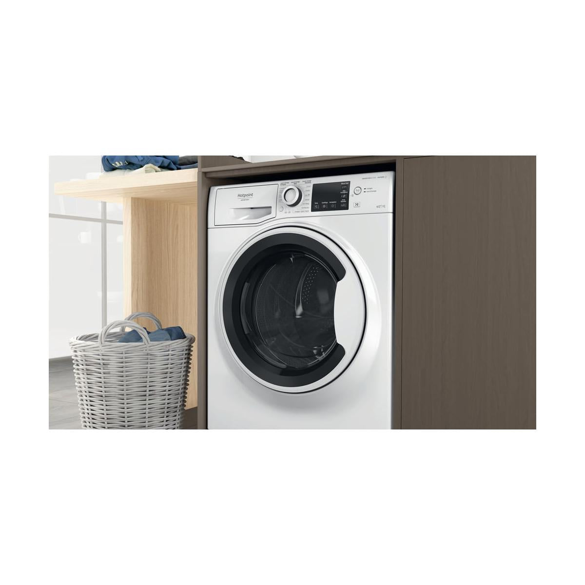 Hotpoint Active NDB 10736 WA IT Lavasciuga Libera Installazione Caricamento Frontale Classe D Bianco
