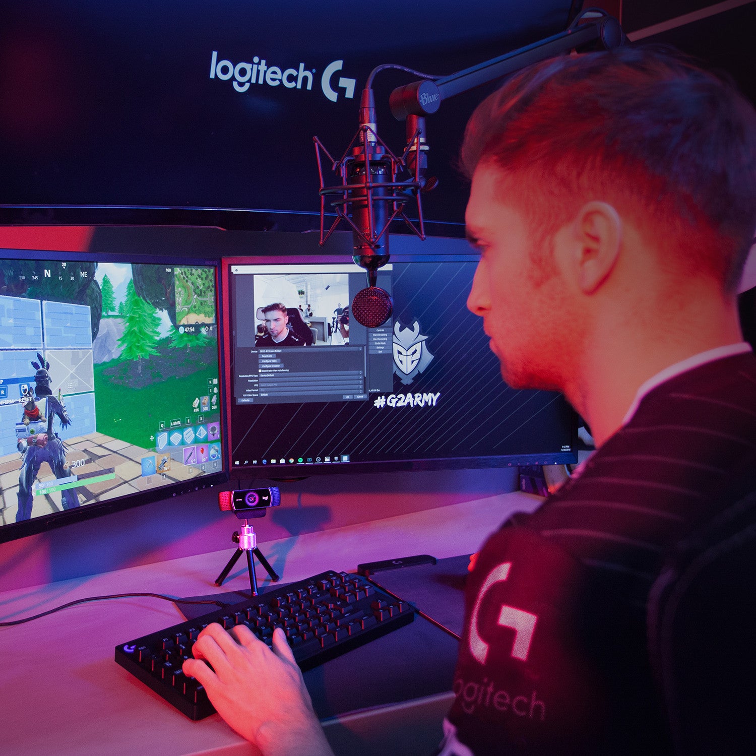 Logitech C922 Pro Stream Webcam 1920 x 1080 Pixel USB Nero