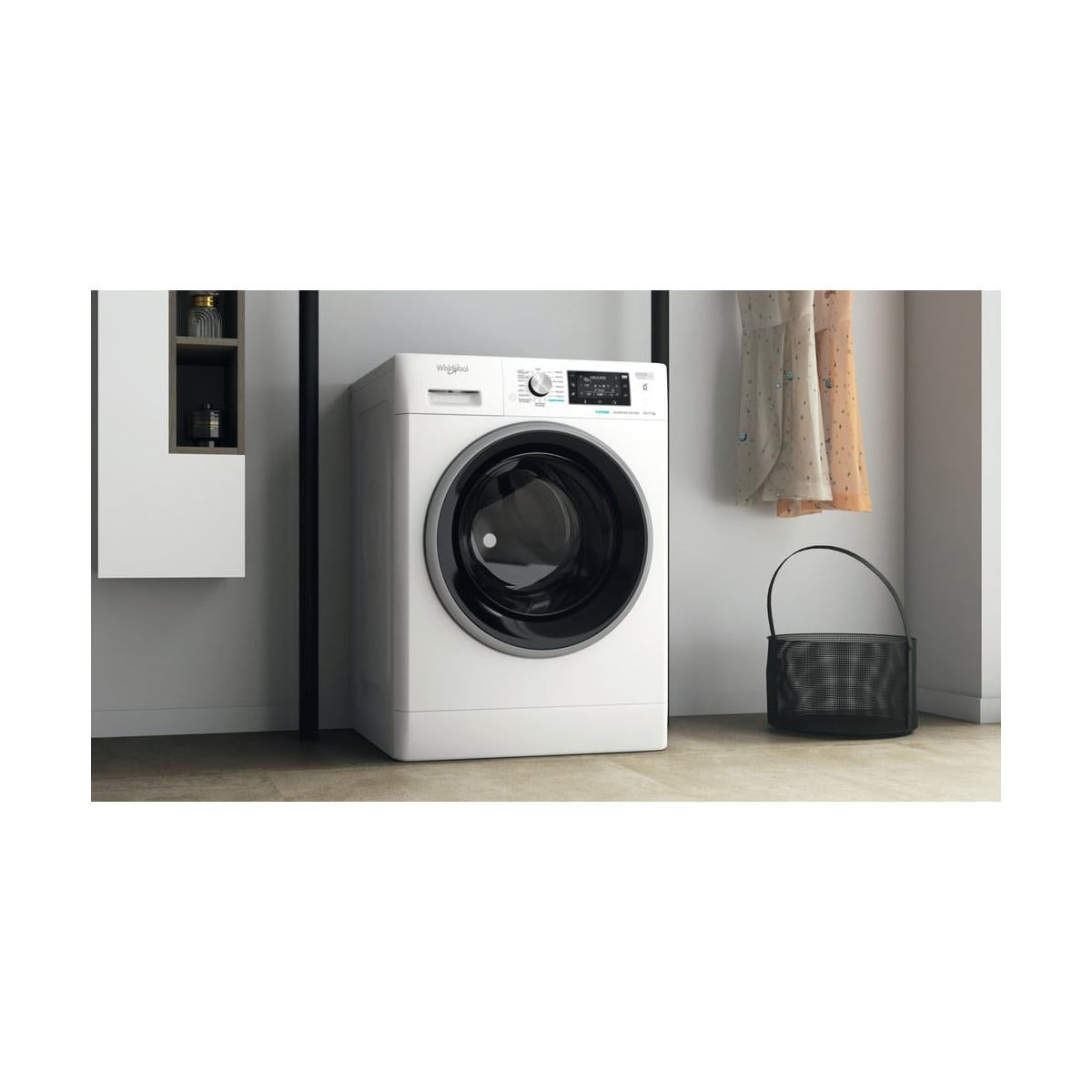 Lavasciuga Whirlpool FFWDD 107625 WBS IT Libera Installazione Caricamento Frontale Bianco Classe E