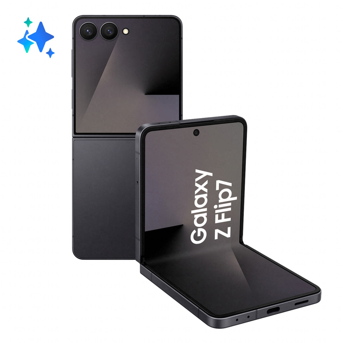 Samsung Galaxy Z Flip7 Smartphone AI, RAM 12GB, 256GB, Display 4,1pollici Super AMOLED/6,9pollici Dynamic AMOLED 2X, Fotocamera 50MP, Jetblack
