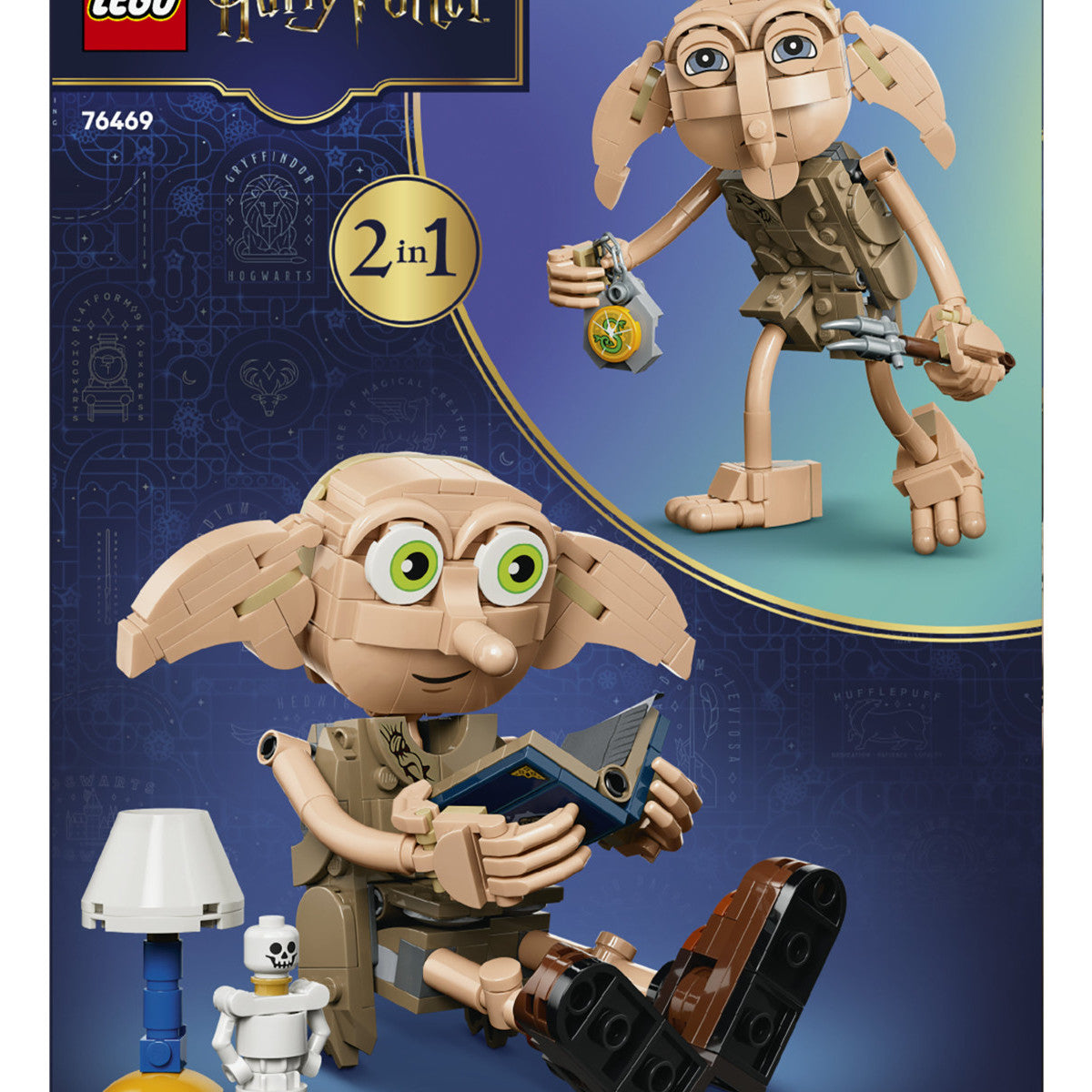 LEGO Harry Potter 76469 2in1 Dobby L'Elfo Libero, Gioco Trasformabile in Kreacher, Decorazione Cameretta, Regalo Bambini 8