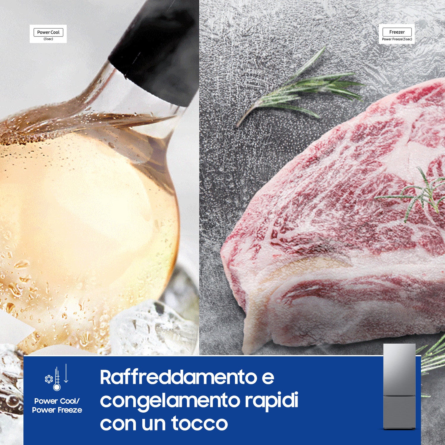 Samsung RB53DG706CS9 Libera installazione 538 L C Metallico