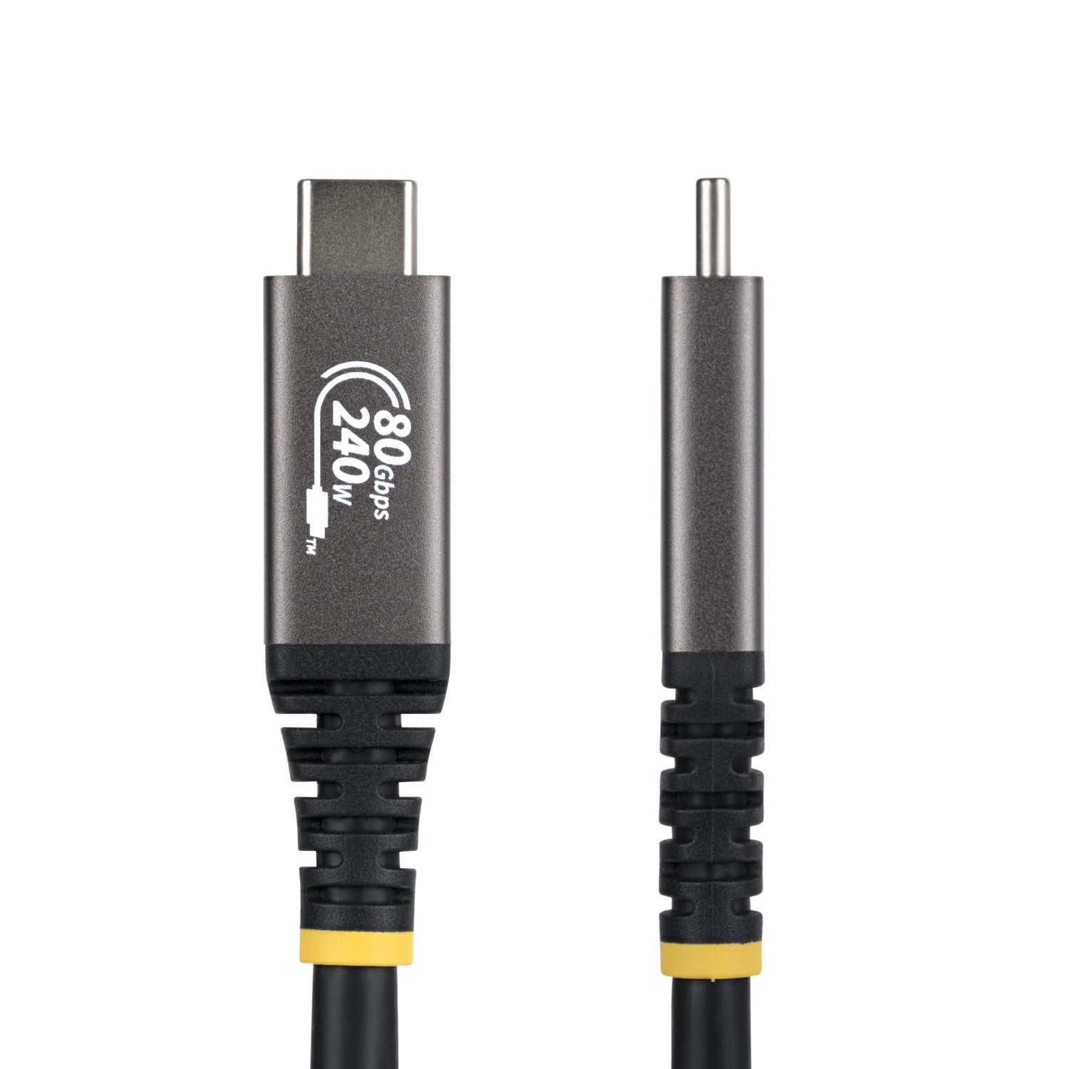 StarTech.com Cavo USB4 da 50cm, Cavo USB-C Certificato USB-IF, 80Gbps, PD240W, 8K120Hz / 4K240Hz DP2.1 DP80, Cavetto Tipo-C Compatibile Thunderbolt 4