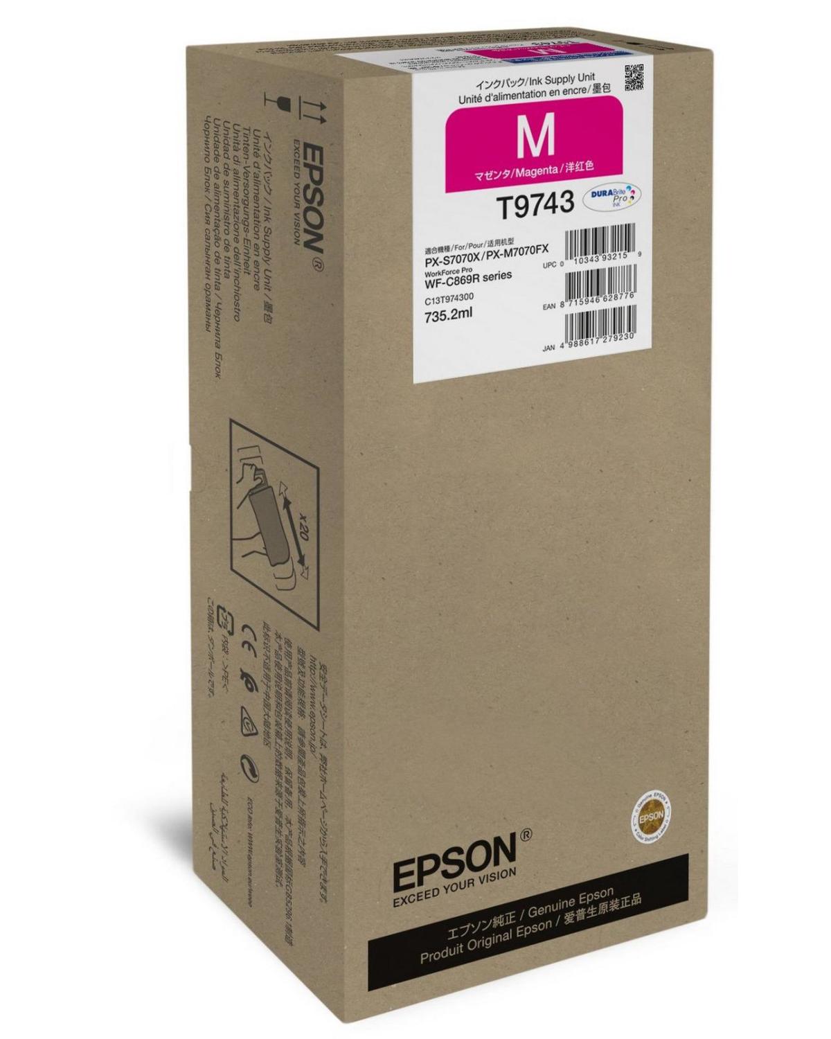 Epson C13T97430N cartuccia d'inchiostro 1 pz Originale Magenta