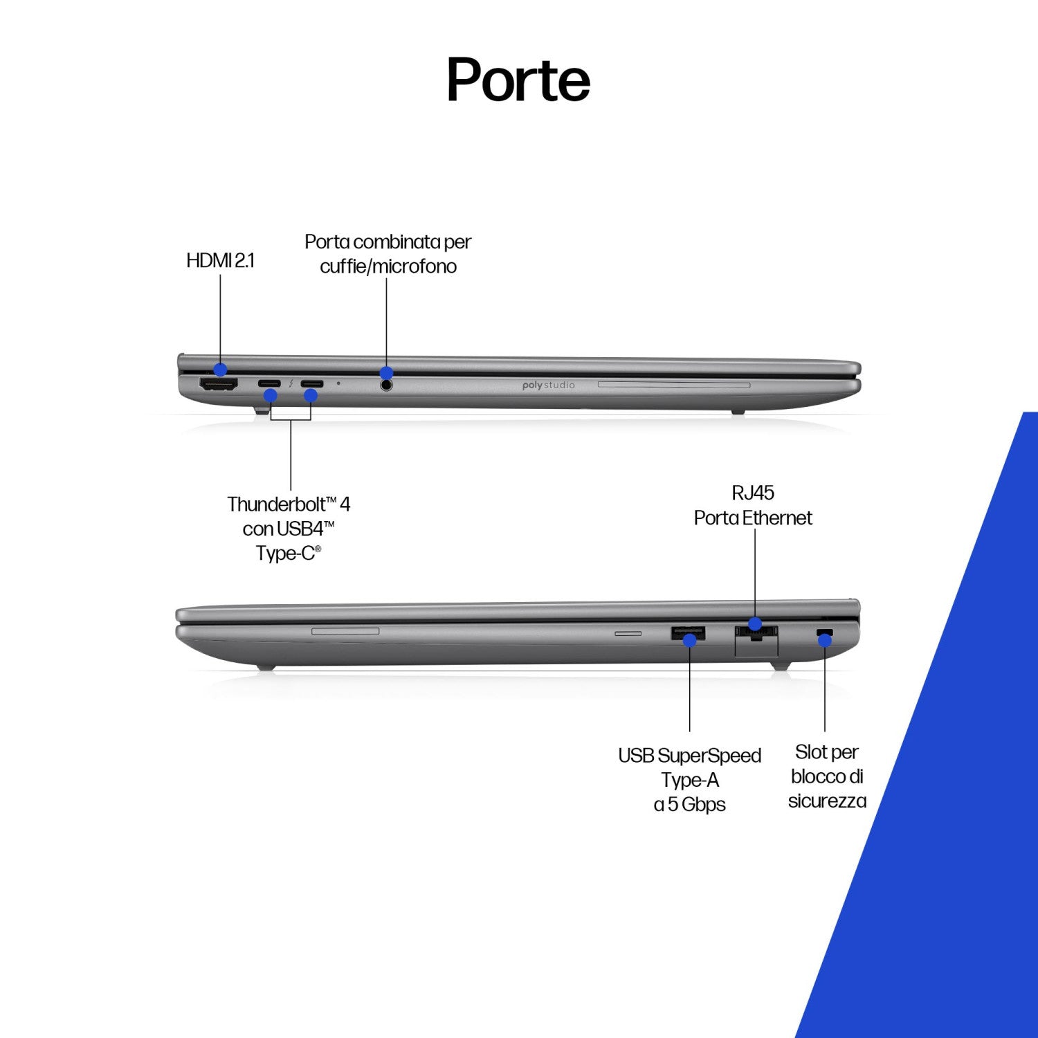 HP ZBook 8 G1i 16 inch Mobile Workstation PC Wolf Pro Security Edition Intel Core Ultra 9 285H 40,6 cm (16") WUXGA 32 GB DDR5-SDRAM 1 TB SSD NVIDIA RTX 500 Ada Wi-Fi 7 (802.11be) Windows 11 Pro AI Workstation, AI PC