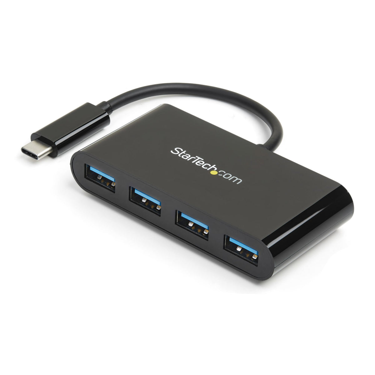 StarTech.com HB30C4AB hub di interfaccia USB 3.2 Gen 1 (3.1 Gen 1) Type-C 5000 Mbit/s Nero