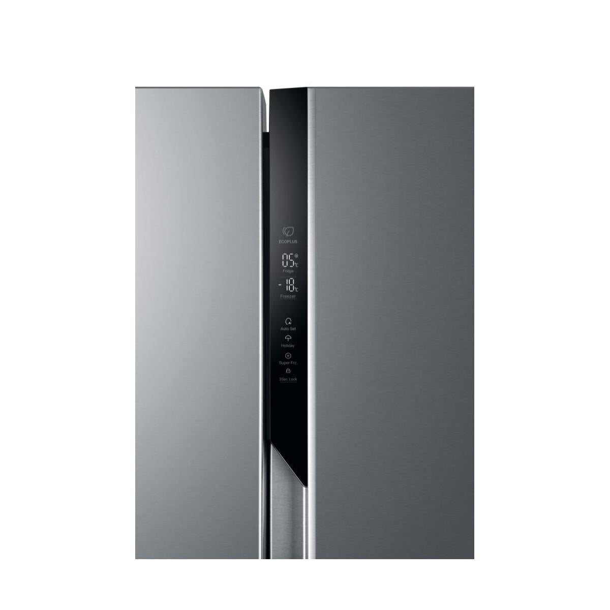 Haier SBS 90 Serie 3 HSR3918ENPG frigorifero side-by-side Libera installazione 528 L E Argento