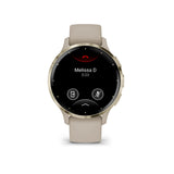 Garmin Venu 3S 3,05 cm (1.2") AMOLED 41 mm Digitale 390 x 390 Pixel Touch screen Oro, Grigio Wi-Fi GPS (satellitare)