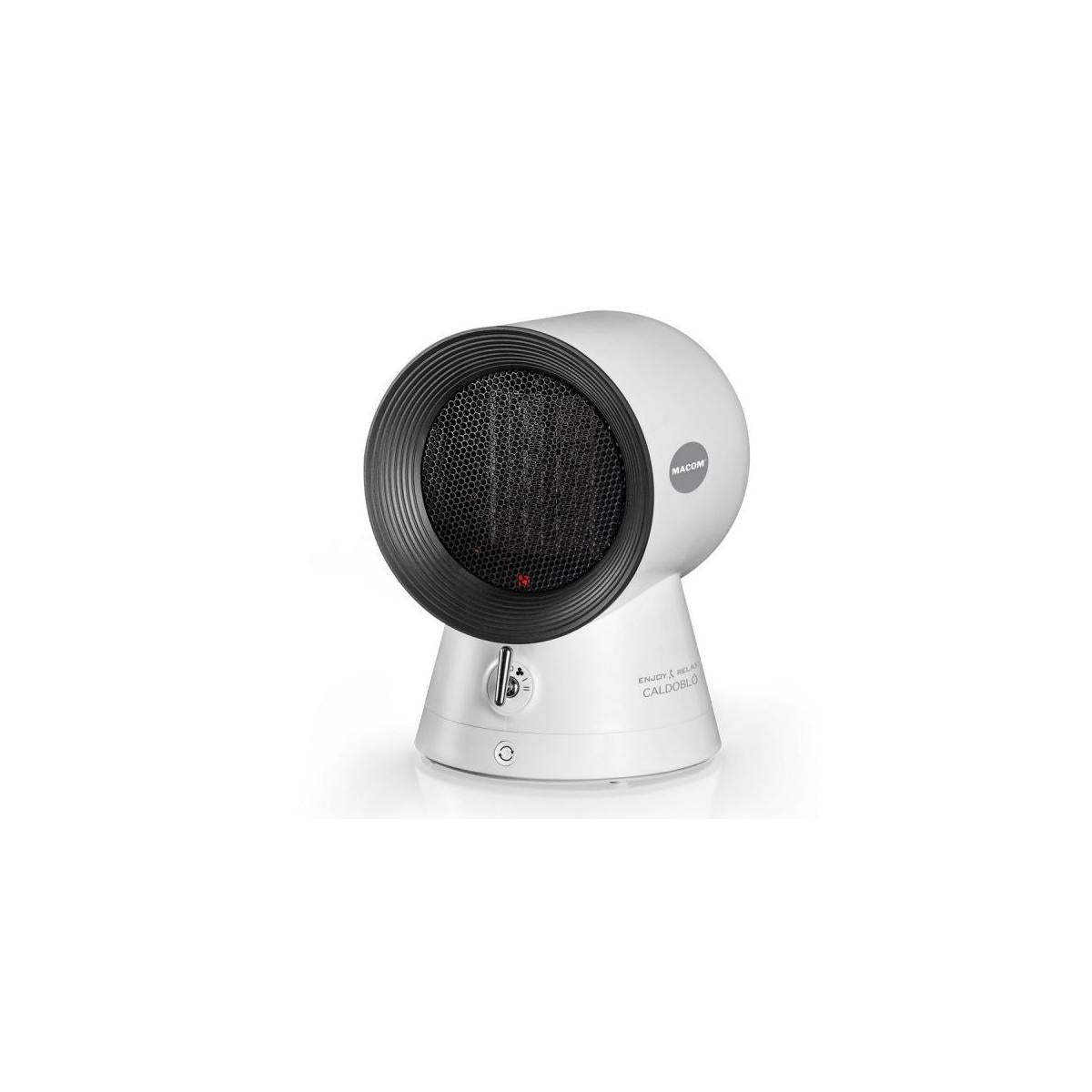 Macom Caldoblò Interno Nero, Bianco 1500 W Riscaldatore ambiente elettrico con ventilatore
