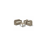 Amicasa Tenda Ombreggiante Rettangolare Beige 3,5 x 2,5 m