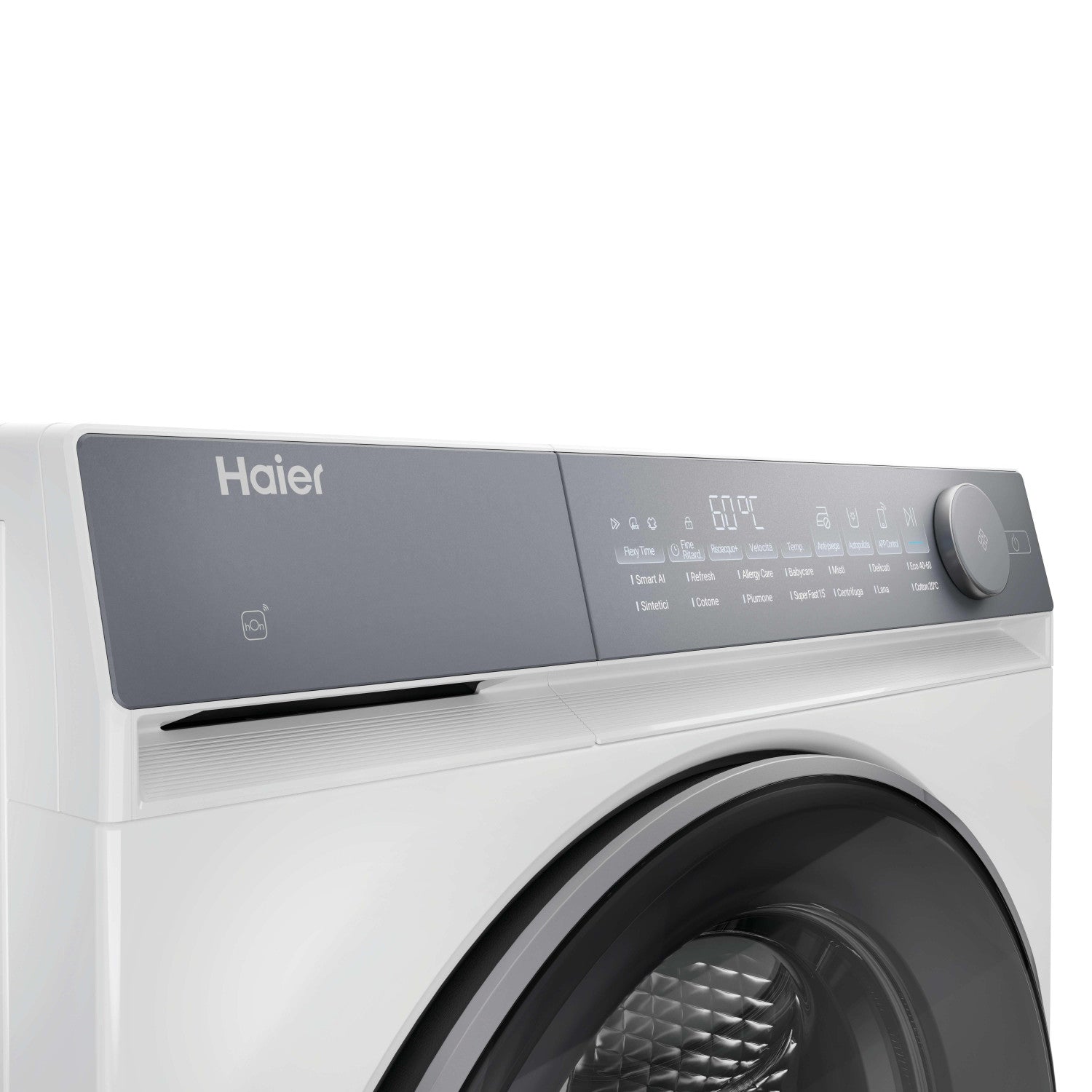 Haier HW90-B14367U1-IT lavatrice Caricamento frontale 9 kg 1400 Giri/min Argento, Bianco