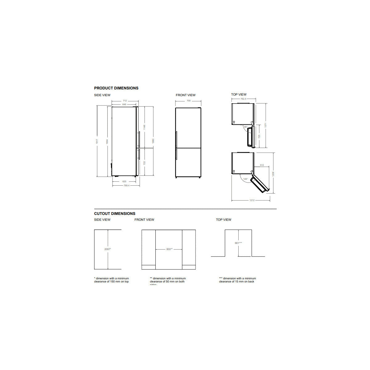 Bertazzoni RBM70F4FXNC frigorifero con congelatore Libera installazione 481 L E Acciaio inox