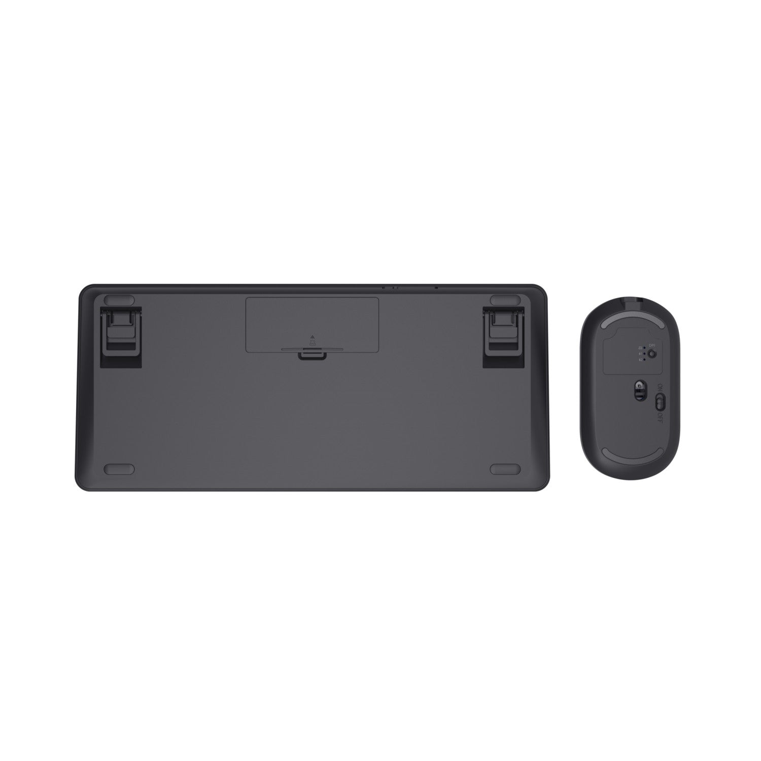 Trust Lyra Tastiera Mouse Incluso RF senza Fili con Bluetooth QWERTY Italiano Nero