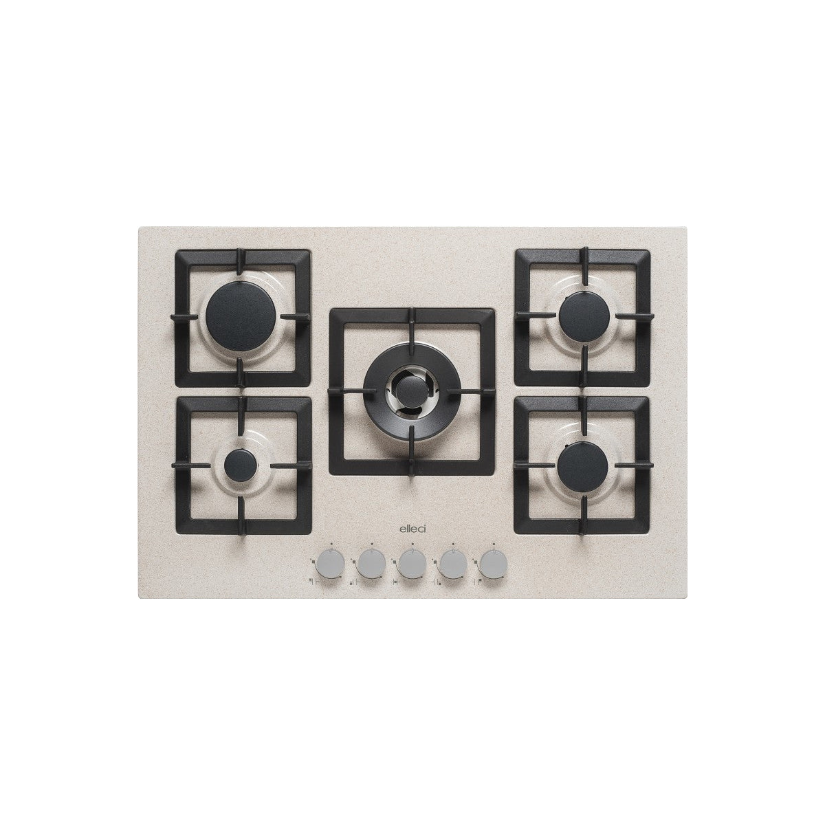 Elleci Plano 75 G51 piano cottura Avena Da incasso 75 cm Gas 5 Fornelli