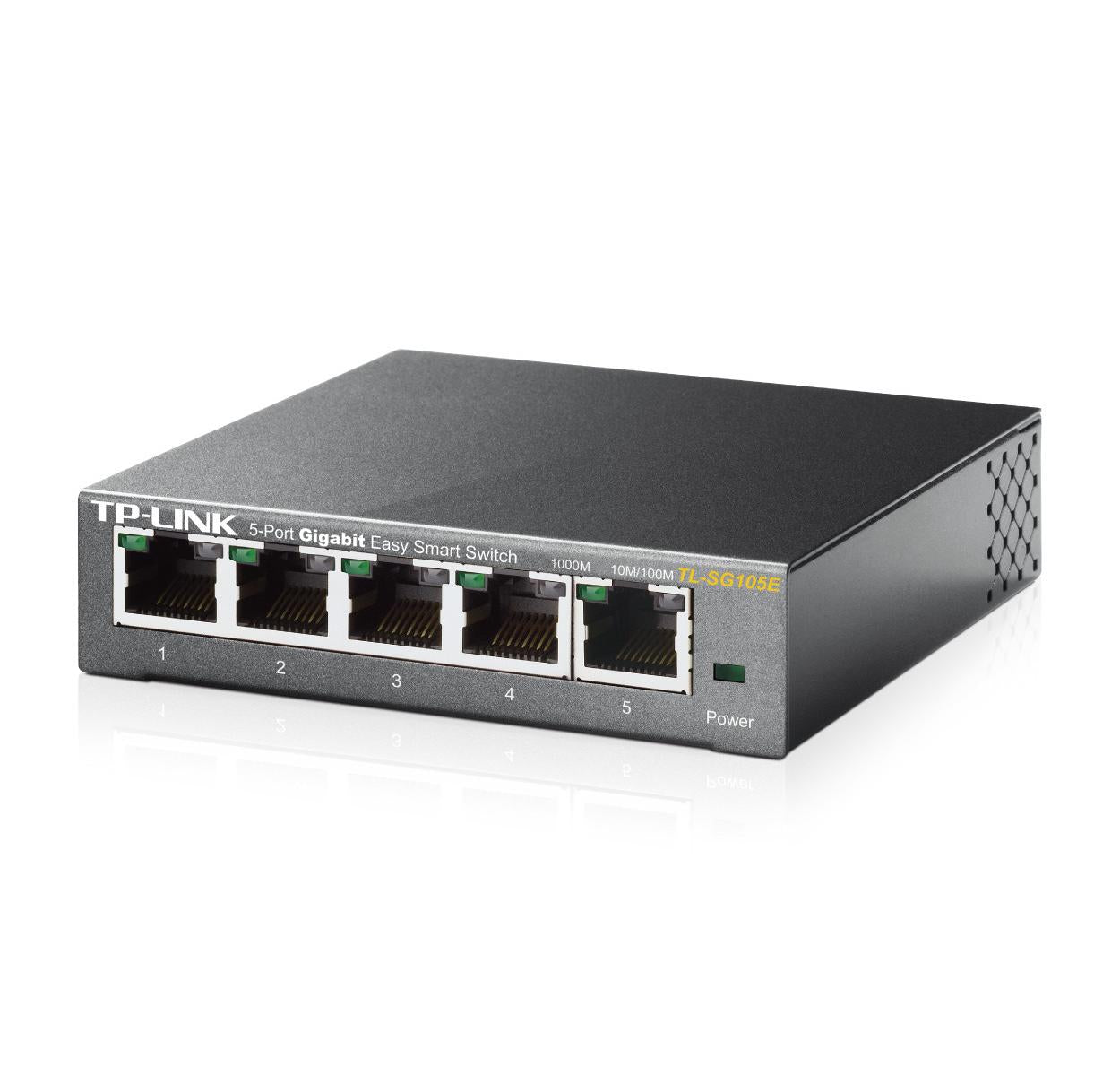 TP-Link TL-SG105E Gestito L2 Gigabit Ethernet (10/100/1000) Nero