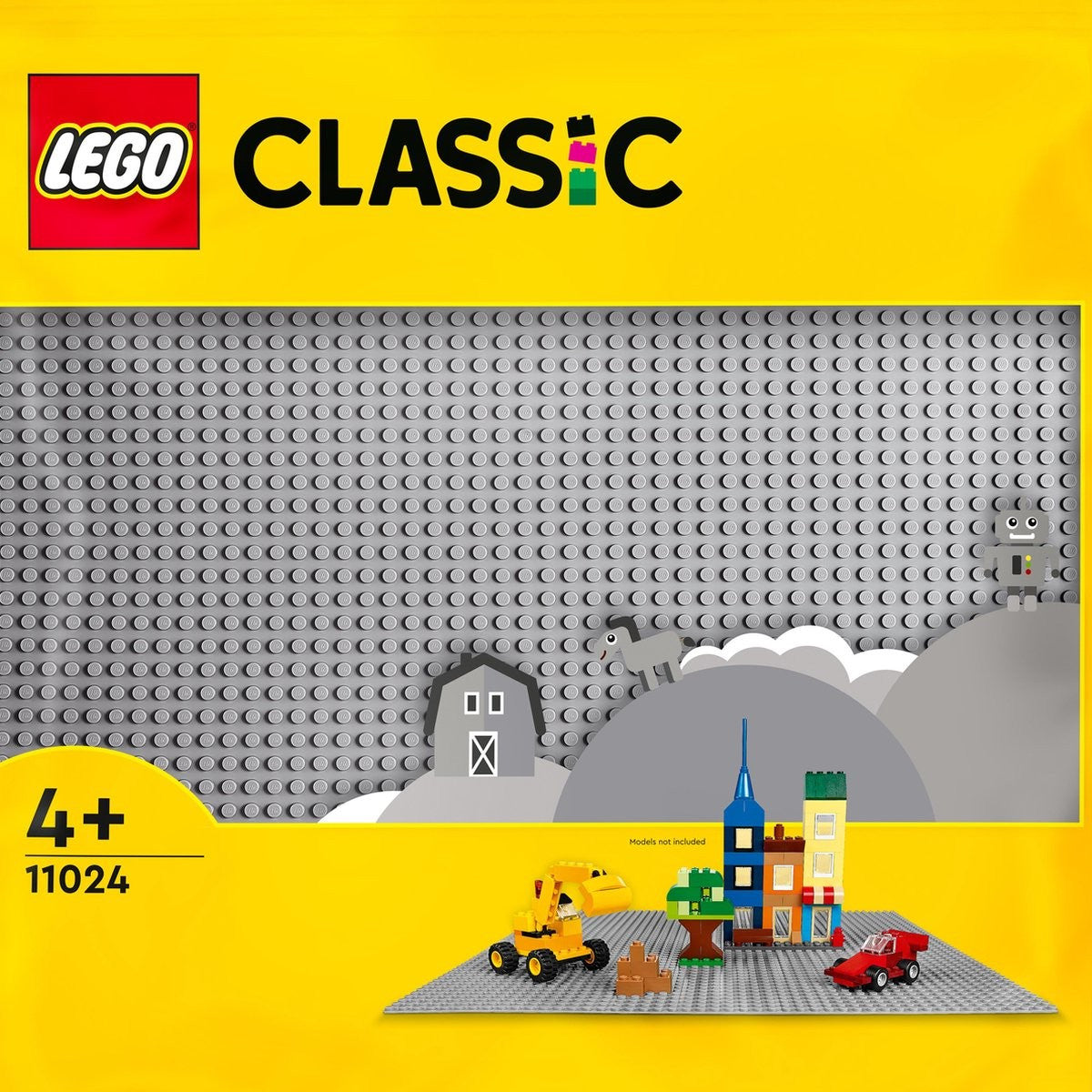 LEGO Classic Piastra da costruzione grigia - 11024