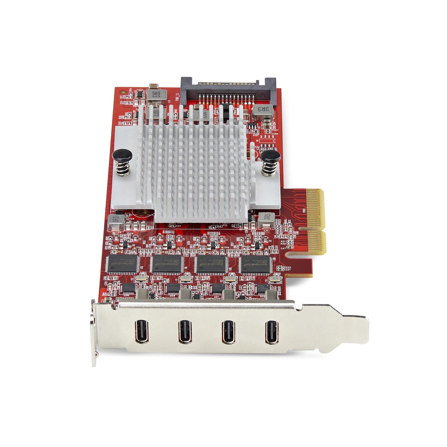 StarTech.com Scheda PCIe USB-C a 4 Porte, USB 3.2 10Gbps, Scheda di Espansione PCI Express USB Type-C con 4 Controller USB Indipendenti, Windows/Linux/macOS, TAA