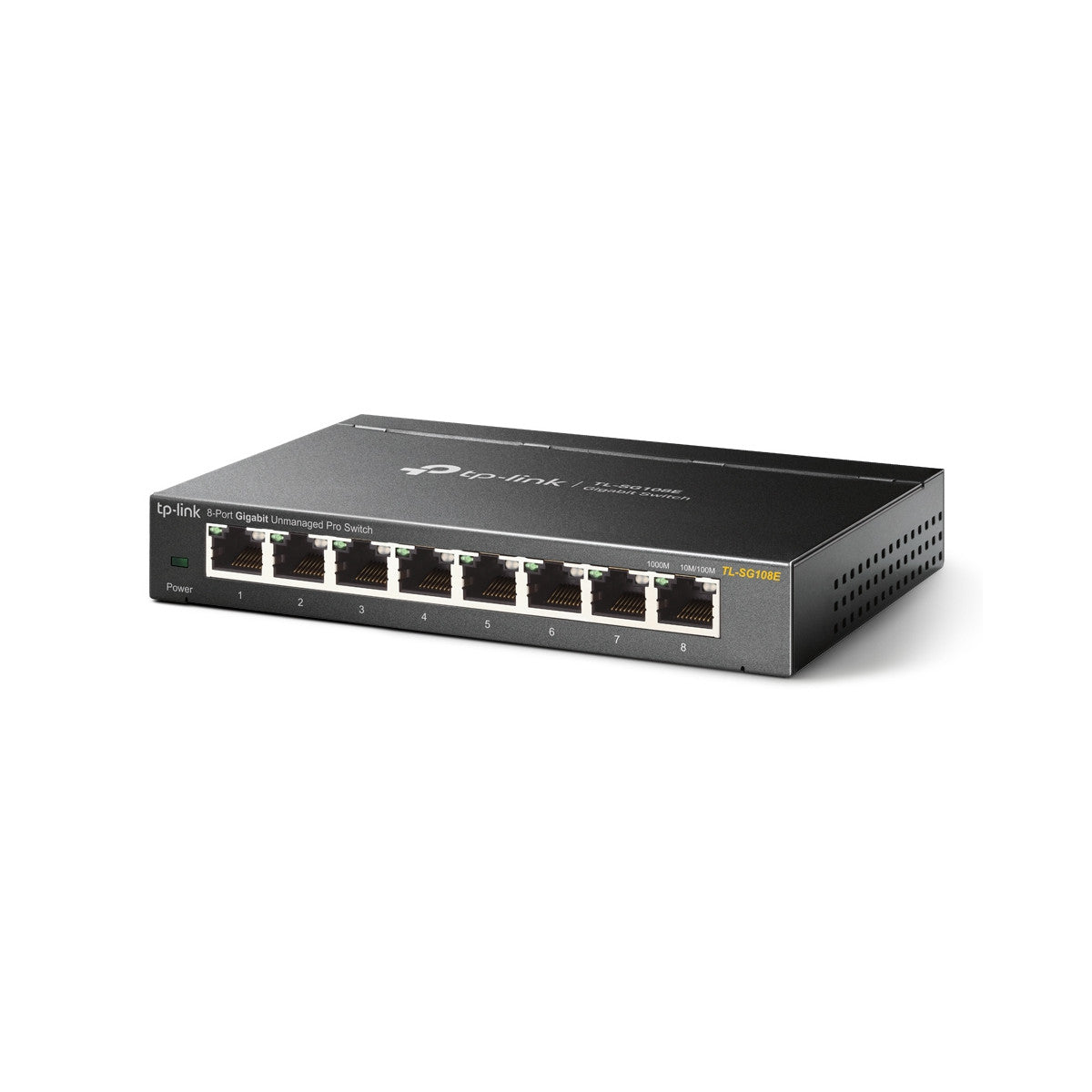 TP-Link TL-SG108E switch di rete Gestito L2 Gigabit Ethernet (10/100/1000) Nero