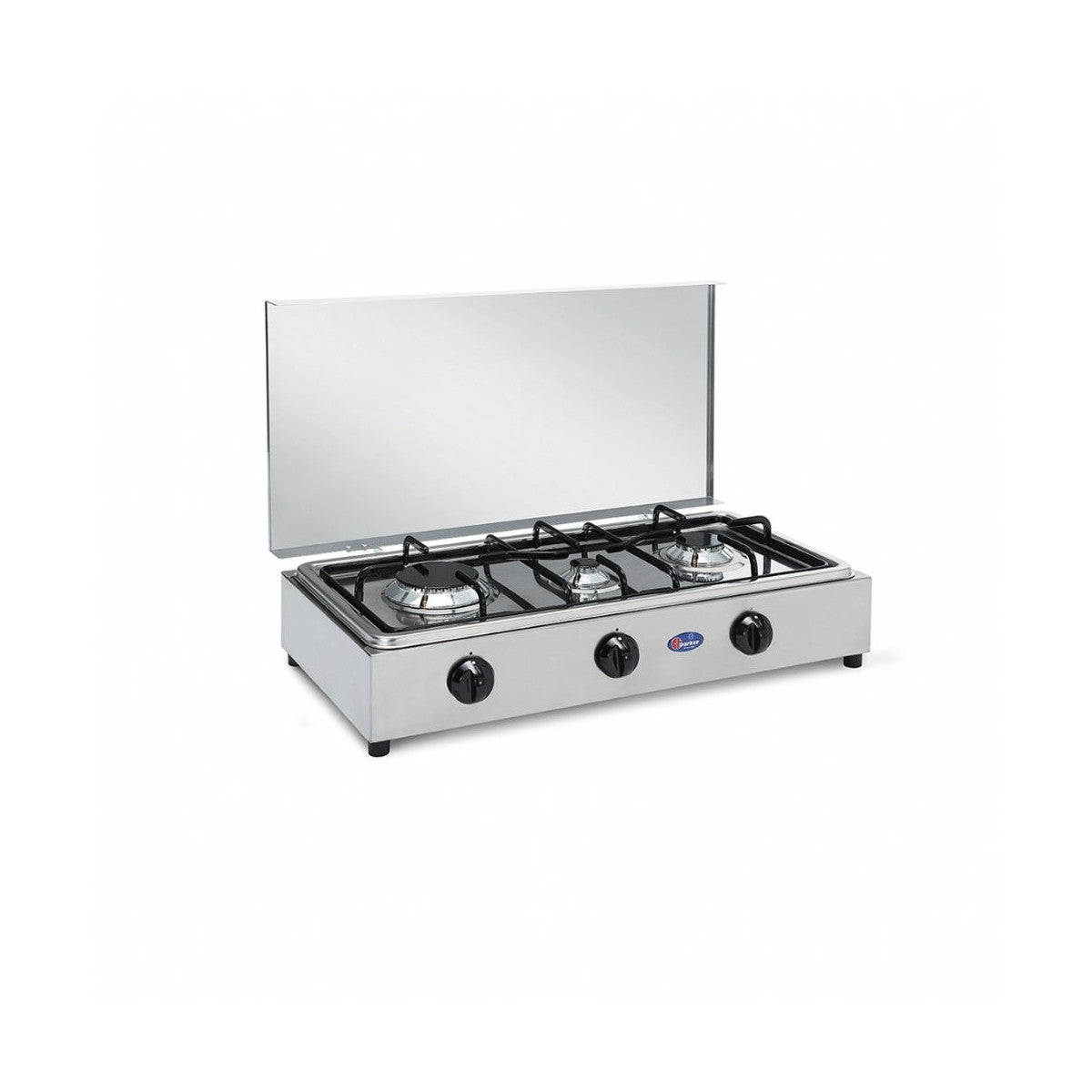 Parker Fornello a Gas 3 Fuochi per Uso Esterno in Acciaio Inox Mod. 300 ACCGP - PFO300ACCMUGP