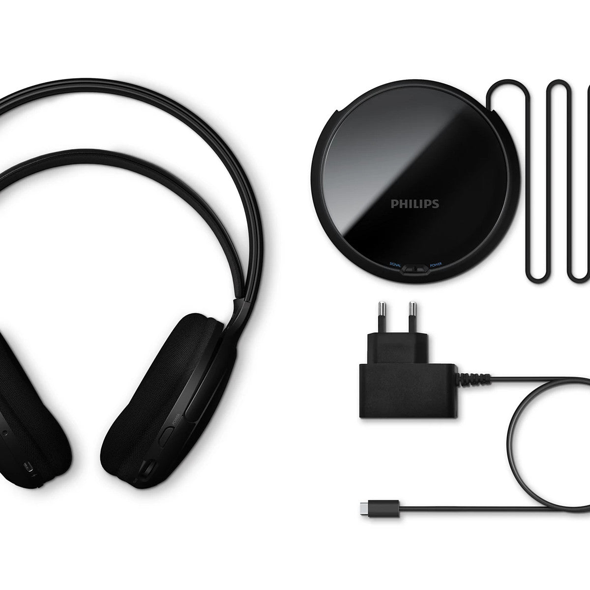 Philips SHC5200M2/12 Cuffia Wireless A Padiglione TV USB tipo-C Nero