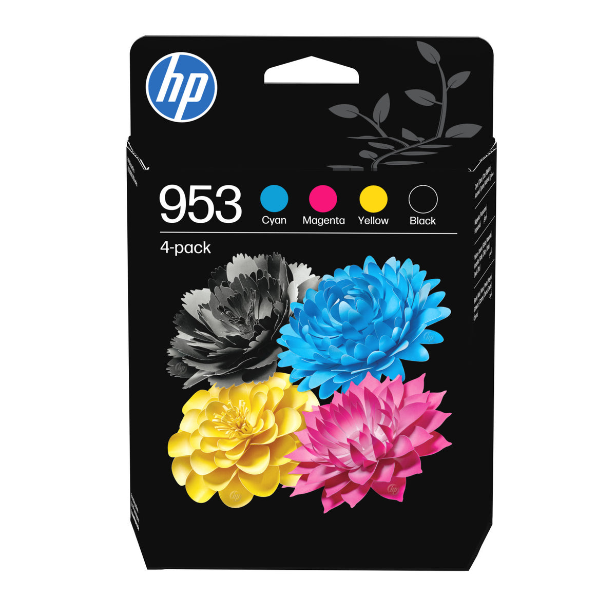HP Confezione da 4 cartucce di inchiostro nero, ciano, magenta, giallo originali 953