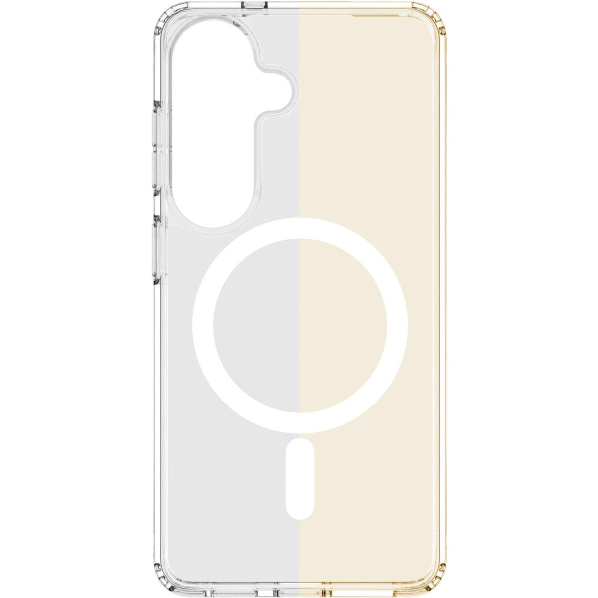 Cellularline Clear Mag - Galaxy S26 Custodia trasparente ultra resistente con bordo in gomma, compatibile con ecosistema Qi2 e accessori magnetici, trattata contro l ingiallimento.