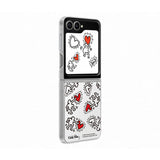 FlipSuit Case Keith Haring Card Samsung EF-ZF741CWEGWW per Galaxy Z Flip 6 Bianco