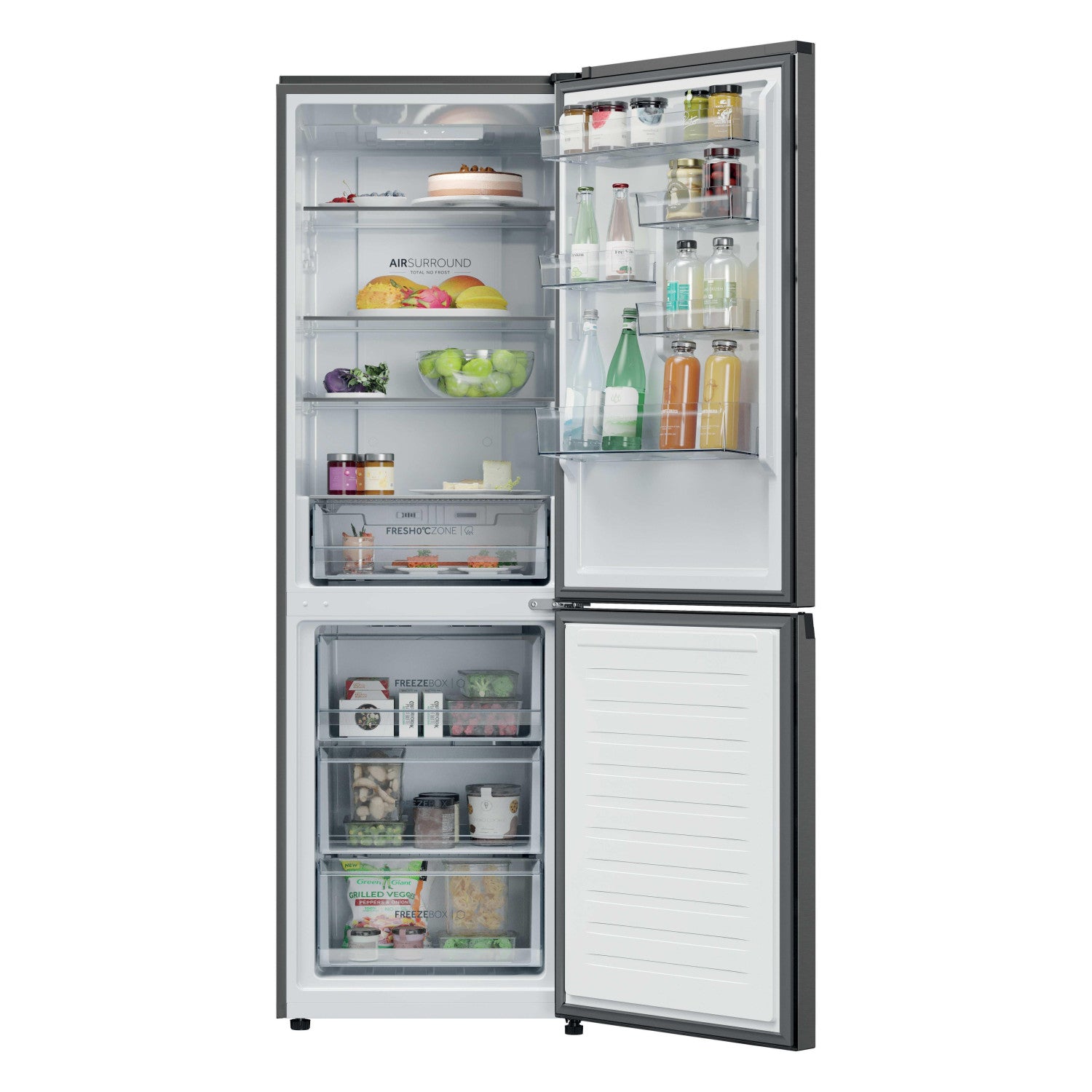 Haier HDPR1618ANPD Frigorifero Libera installazione 355 L A Acciaio inox